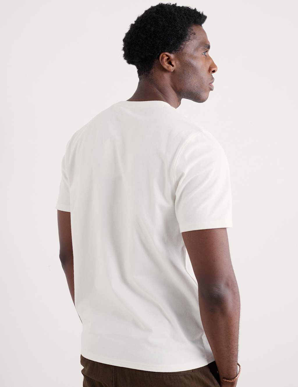 Pure Cotton Crew Neck T-Shirt 4 of 4