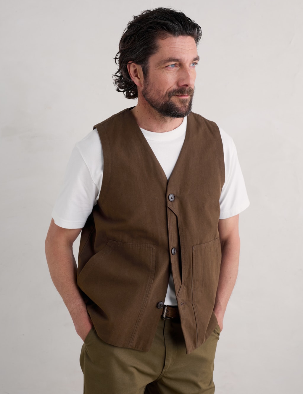 Cotton waistcoat sales