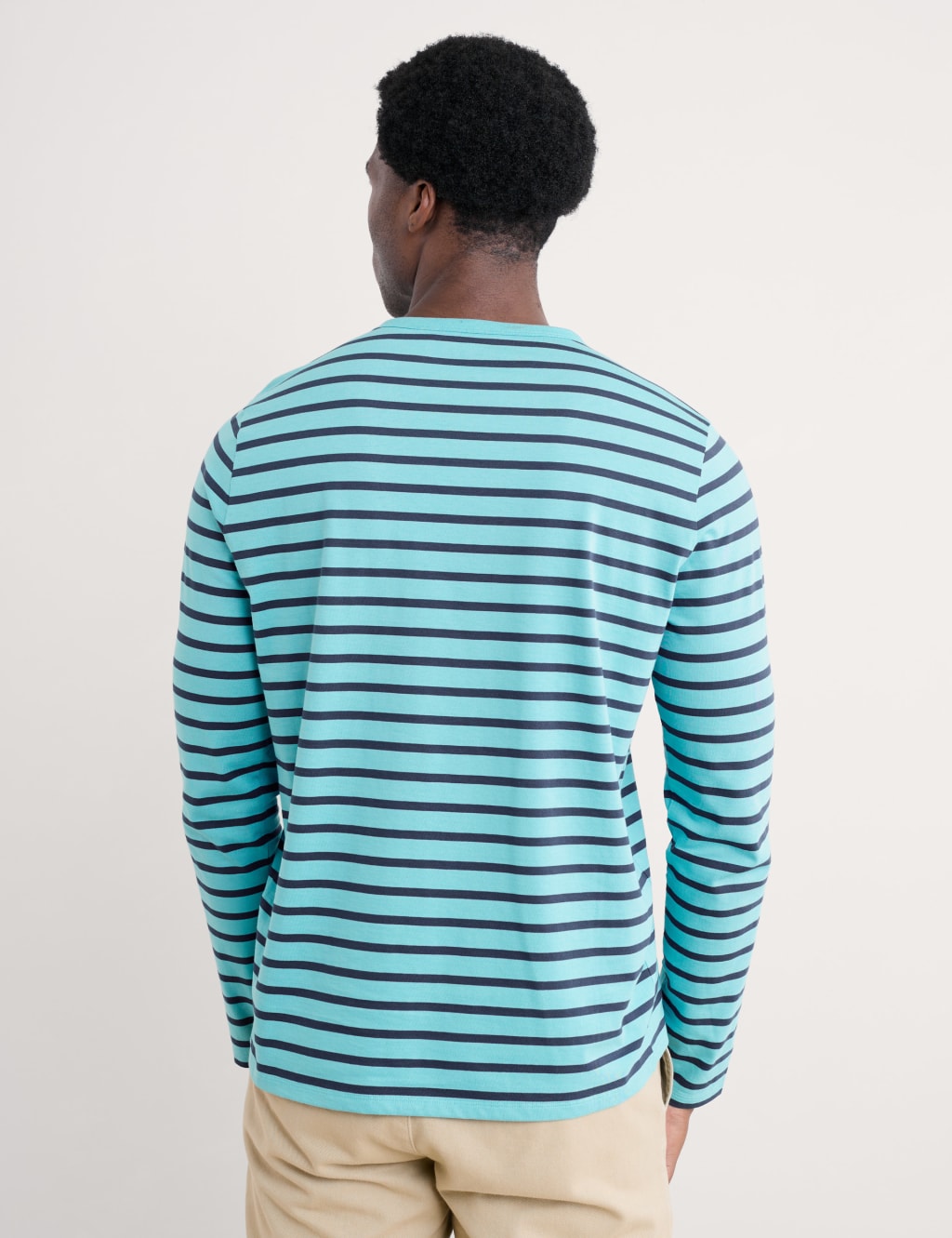 Pure Cotton Striped Crew Neck Top 3 of 4