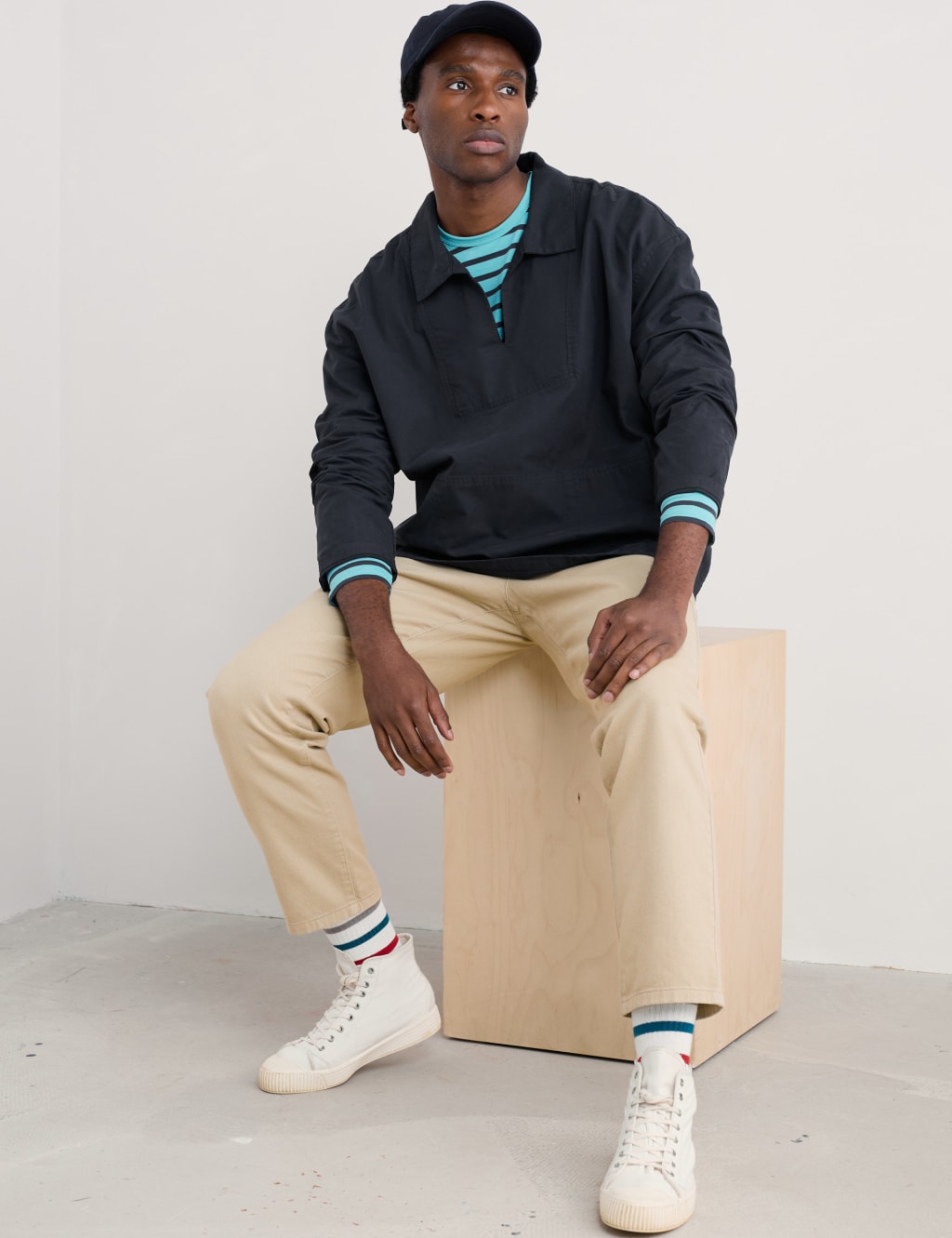 Pure Cotton Striped Crew Neck Top 4 of 4