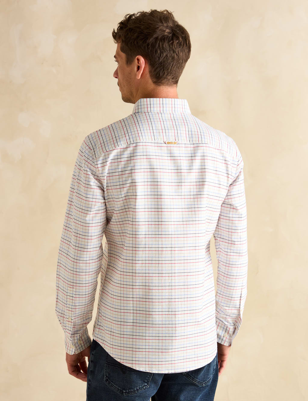 Pure Cotton Checked Oxford Shirt 4 of 7