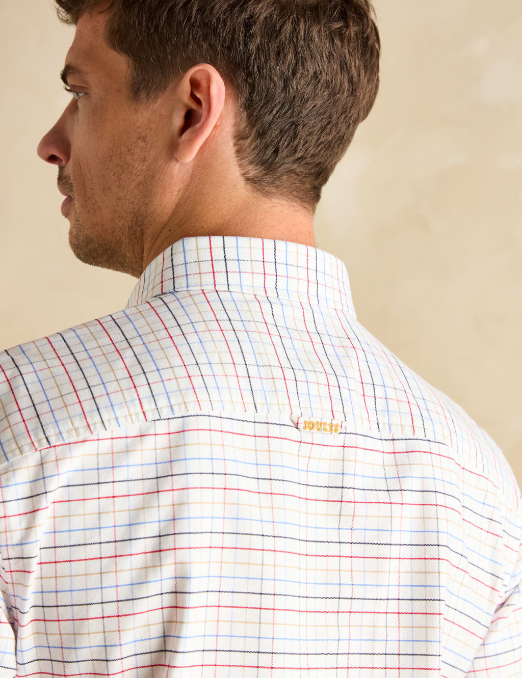 Pure Cotton Checked Oxford Shirt 6 of 7