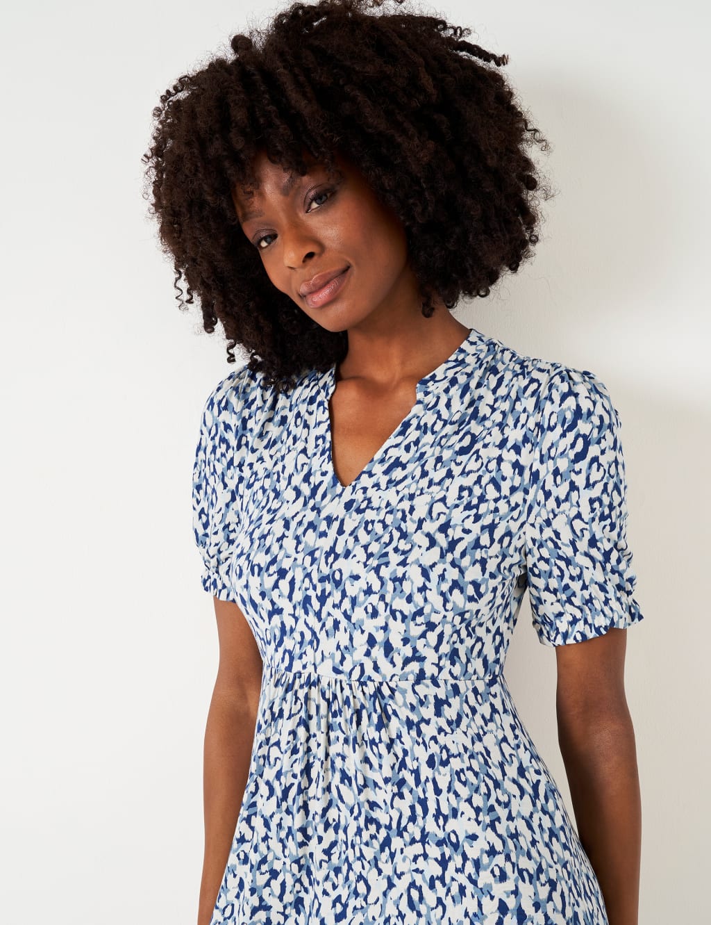 V neck tea dress top