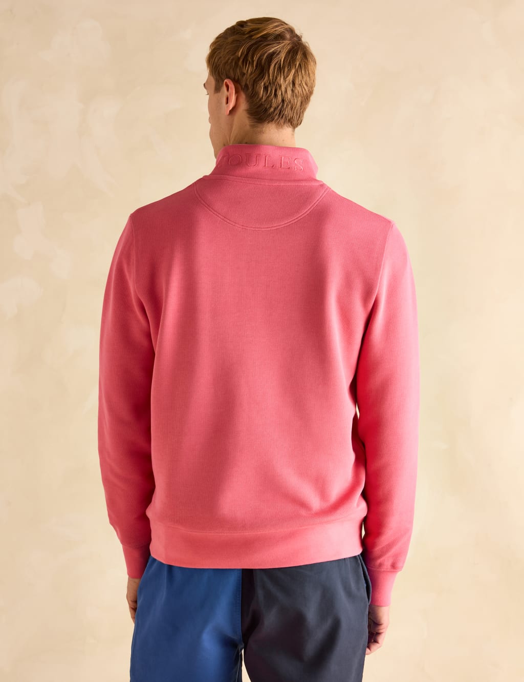 Pure Cotton Funnel Neck Half Zip Jumper 4 of 6