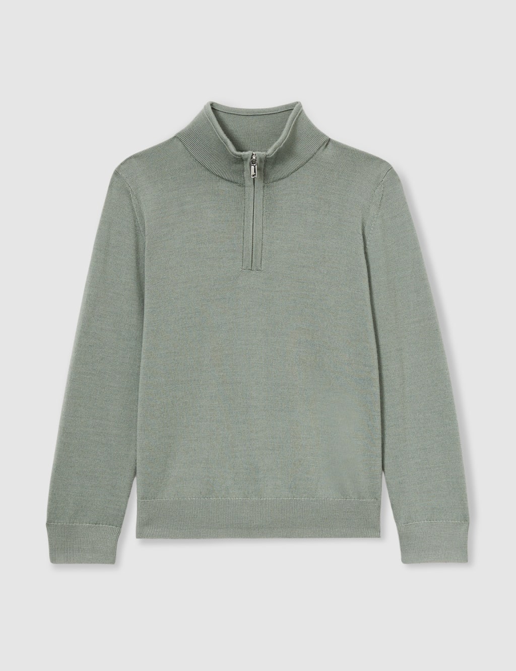 Pure Wool Knitted Half Zip Jumper (3-14 Yrs) 2 of 4