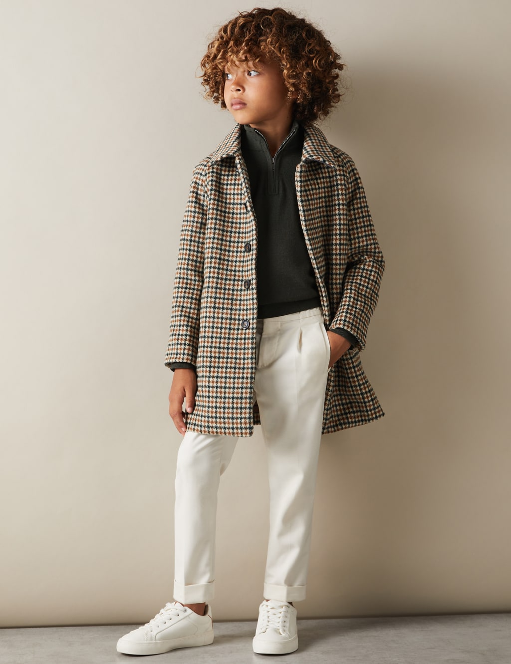 Pure Wool Knitted Half Zip Jumper (3-14 Yrs) 3 of 4