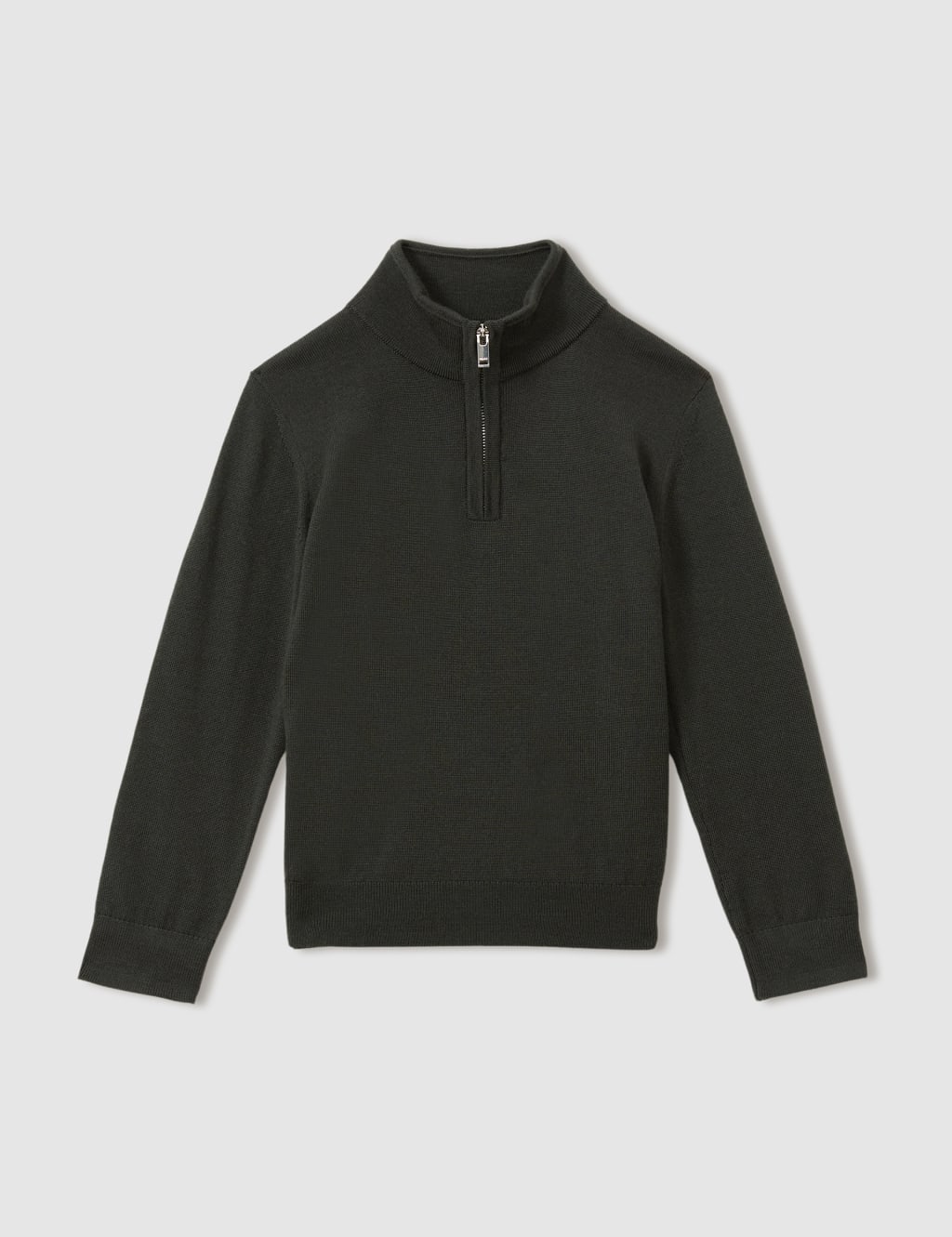Pure Wool Knitted Half Zip Jumper (3-14 Yrs) 2 of 4