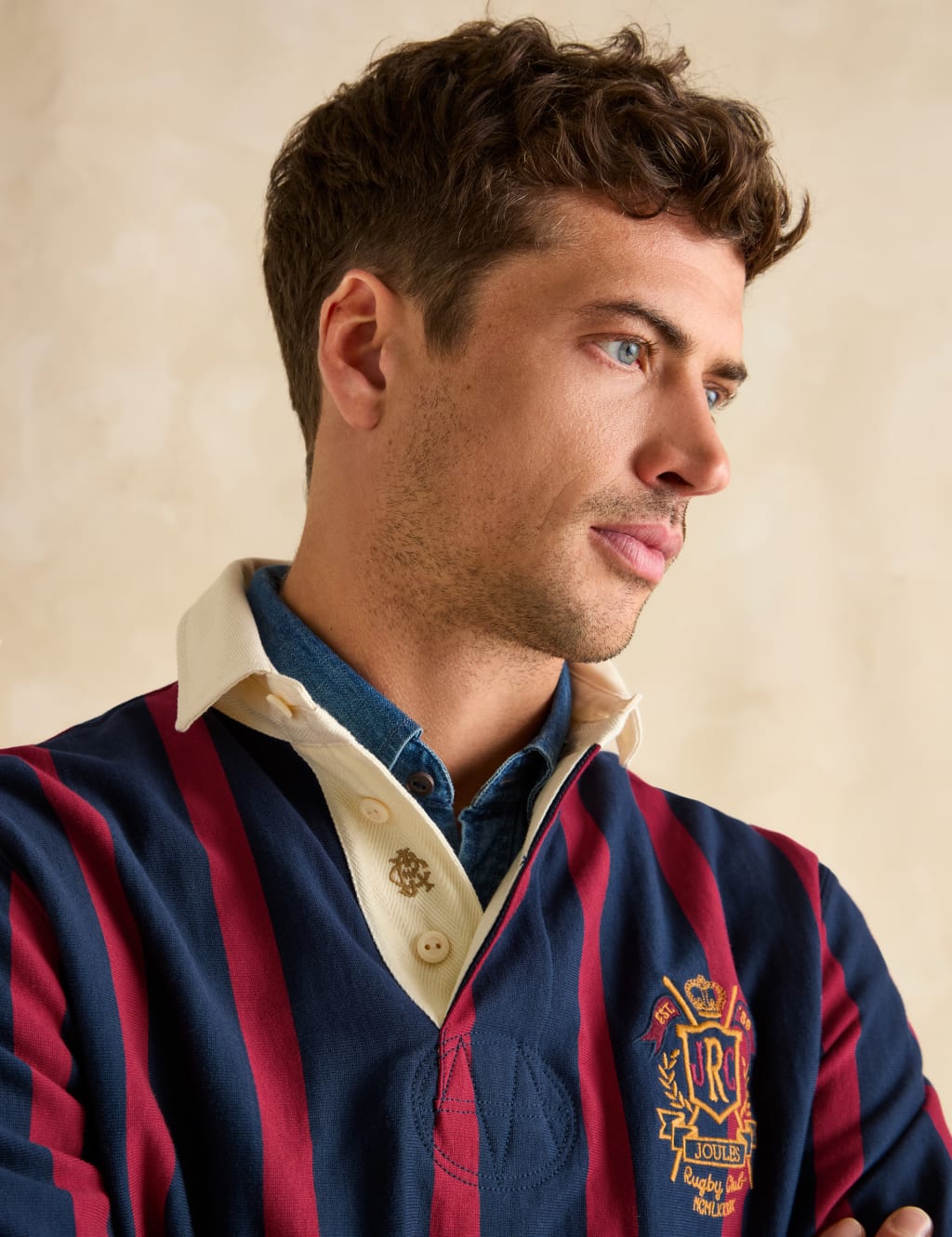 Pure Cotton Striped Long Sleeve Rugby Shirt 8 of 9