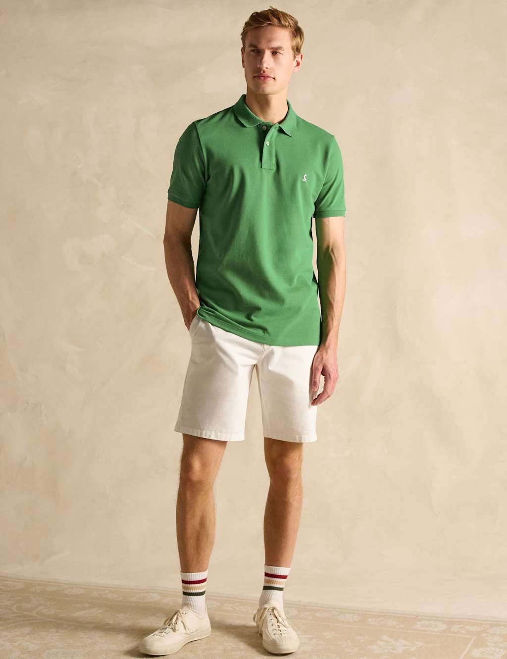 Pure Cotton Piqué Tipped Collar Polo Shirt 6 of 8