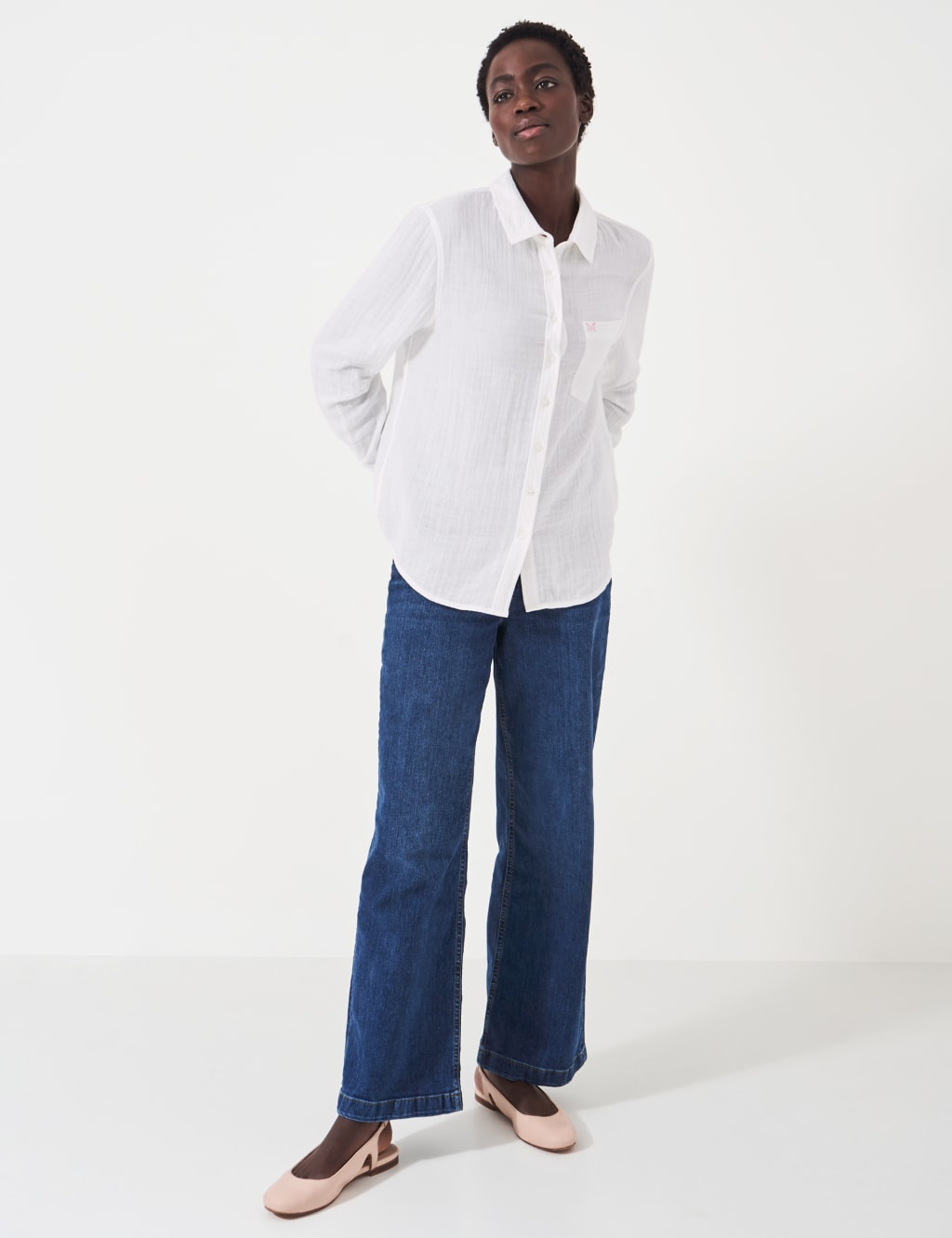 Pure Cotton Textured Relaxed Shirt 3 of 5