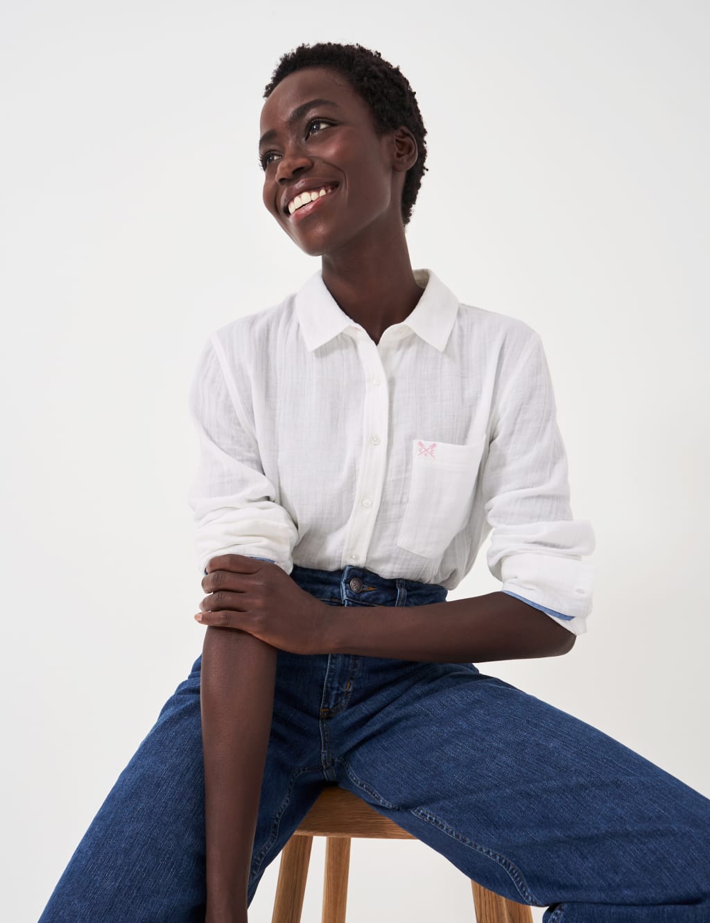 Pure Cotton Textured Relaxed Shirt 5 of 5