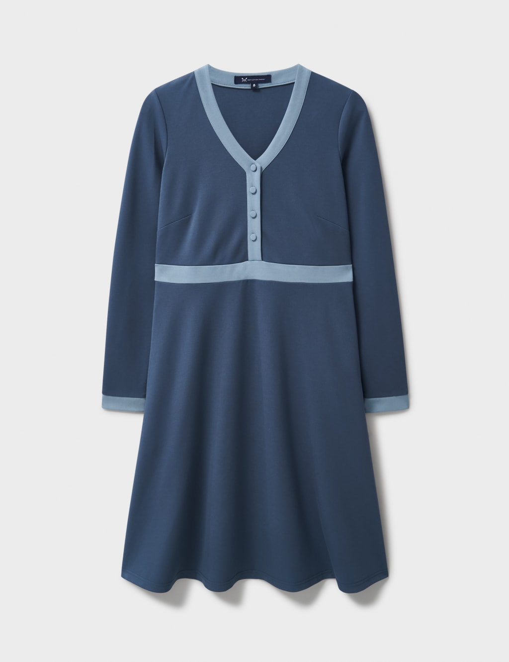 Jersey V-Neck Knee Length Skater Dress 2 of 6