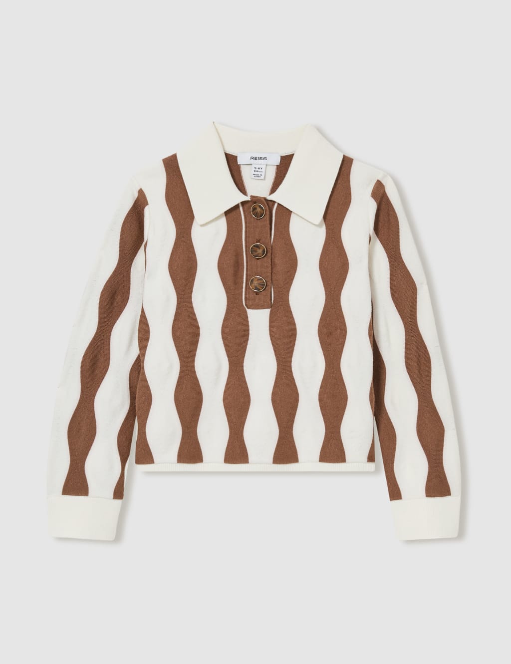 Wavy Print Polo Shirt (4-14 Yrs) 2 of 4