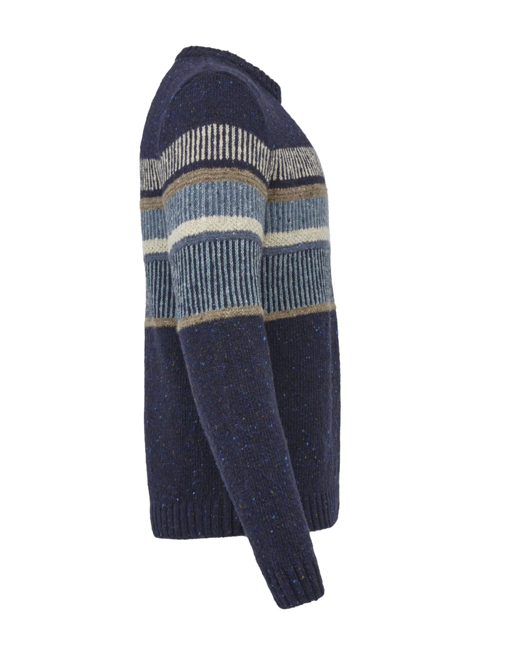 Pure Wool Block Stripe Crew Neck Jumper 5 of 6