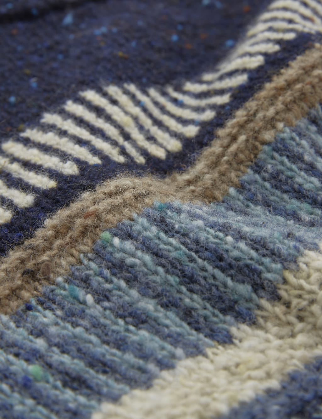 Pure Wool Block Stripe Crew Neck Jumper 6 of 6