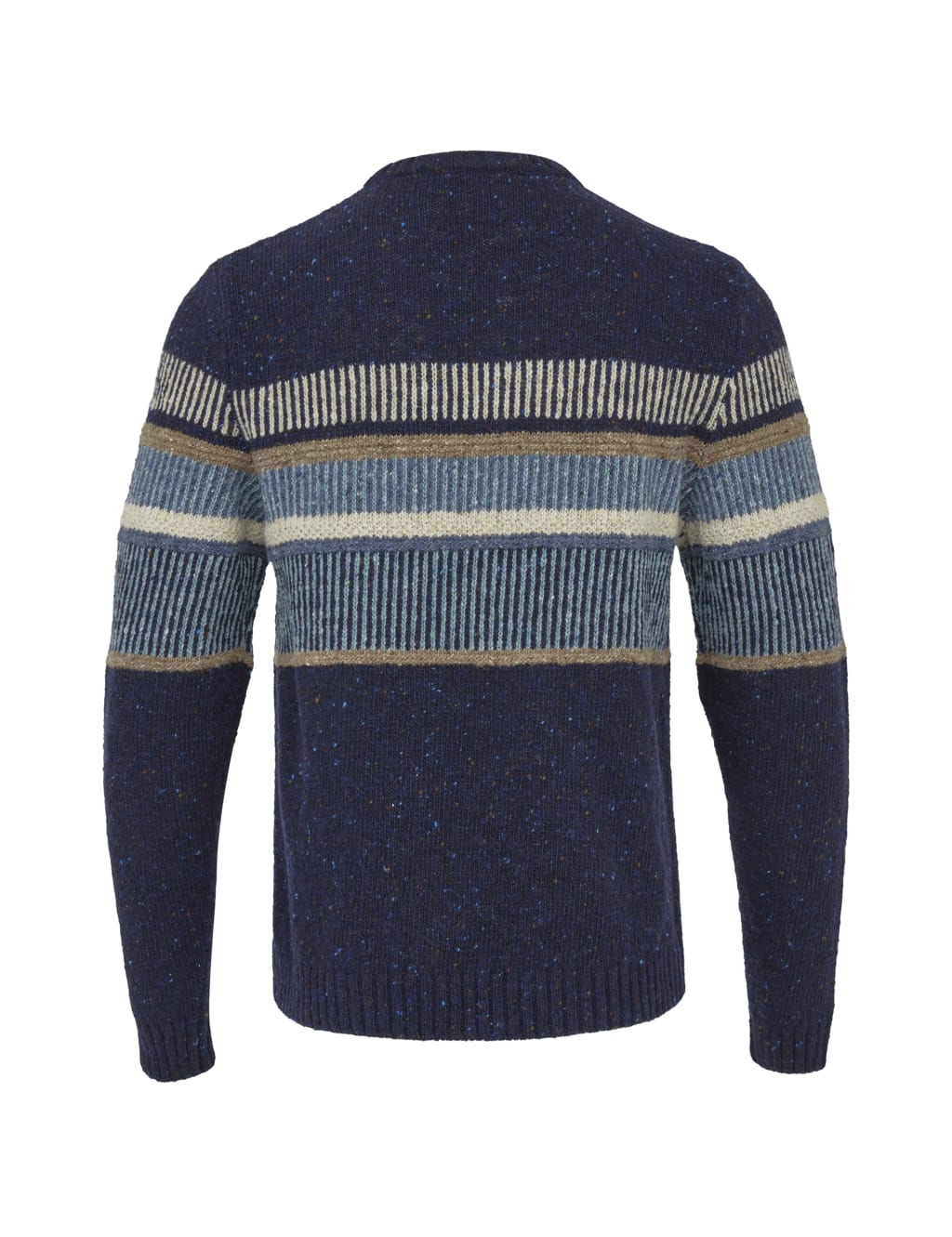 Pure Wool Block Stripe Crew Neck Jumper 2 of 6
