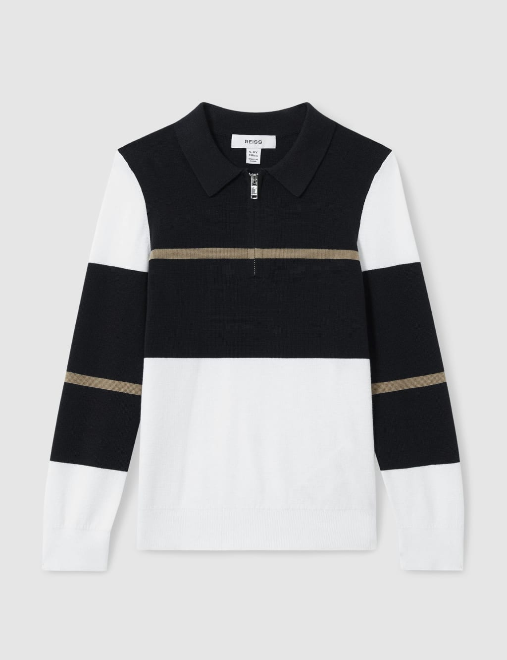 Cotton Blend Colour Block Polo Shirt (3-14 Yrs) 2 of 4
