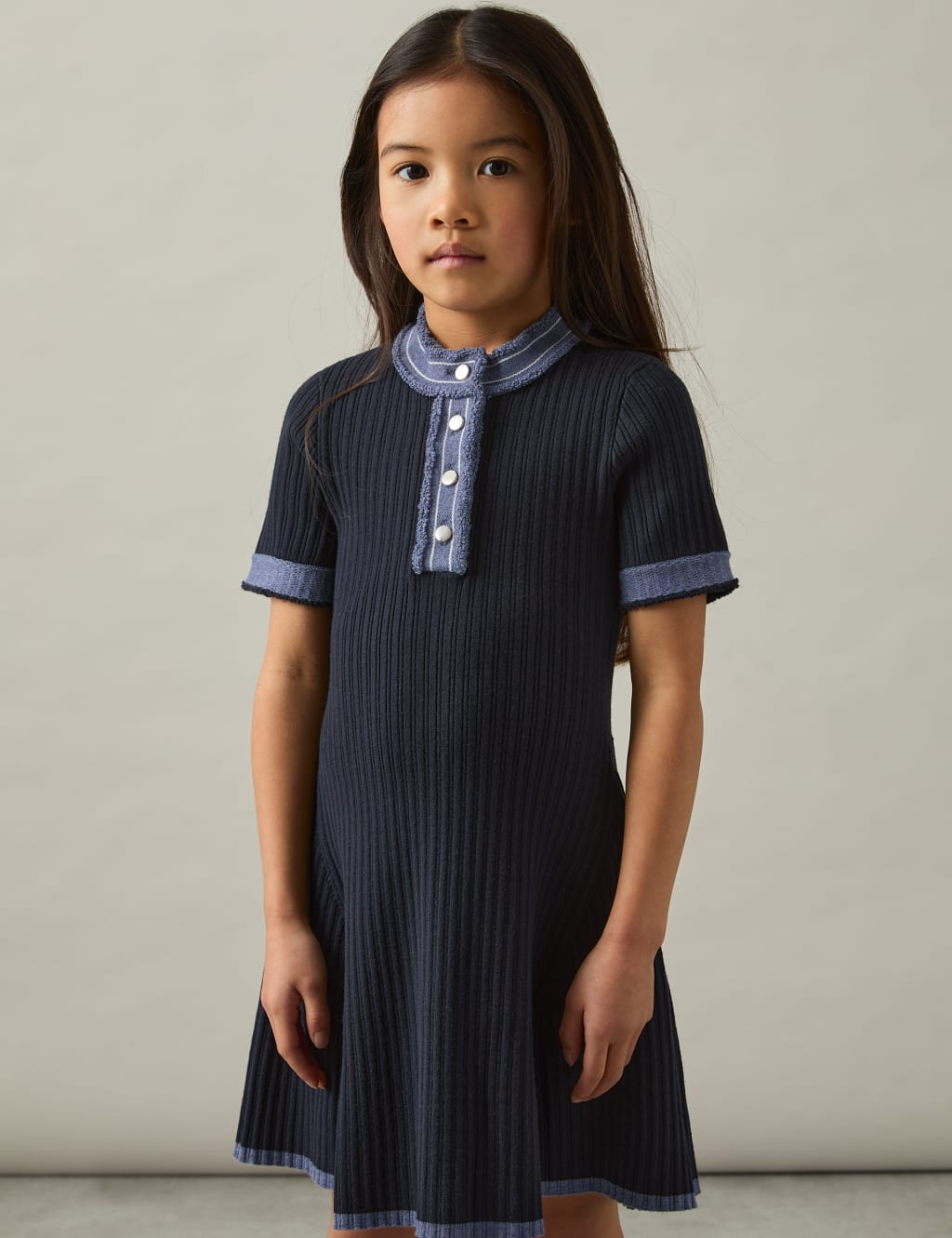 Knitted Textured Dress (4-14 Yrs) 3 of 4