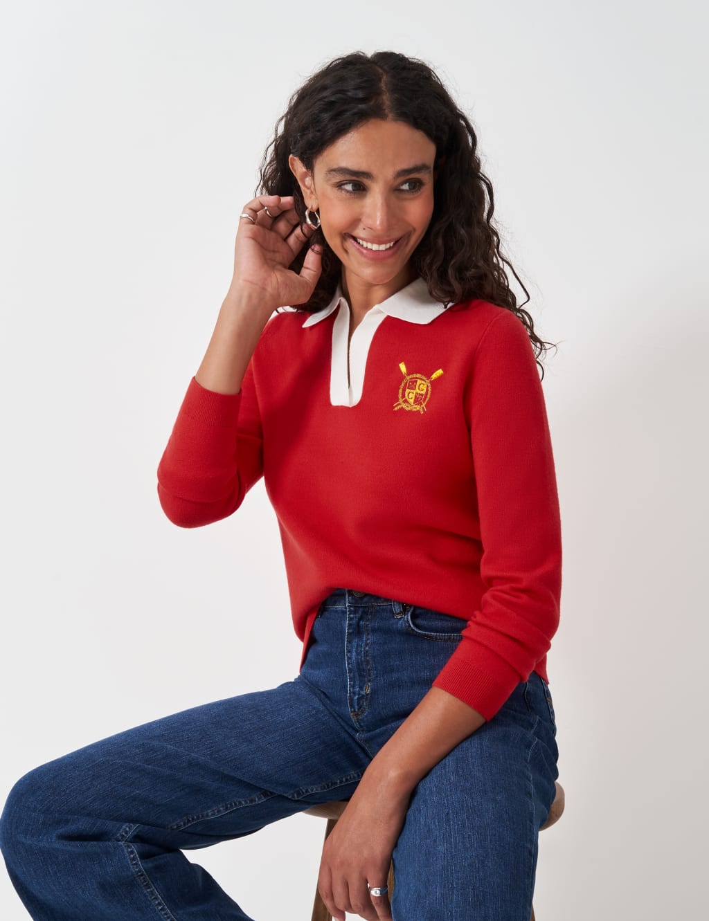 Embroidered Rugby Top 1 of 5