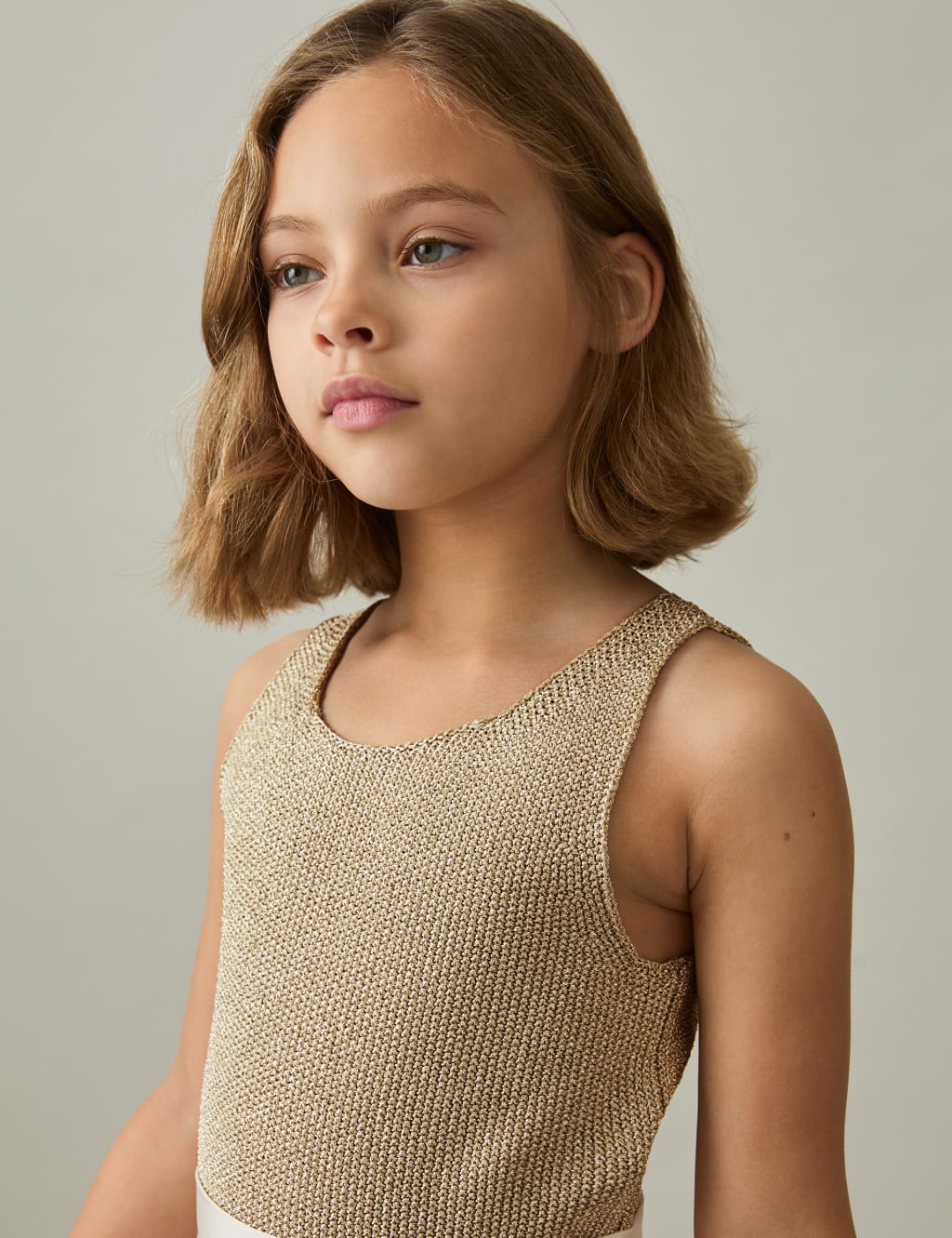 Metallic Knitted Vest Top (4-14 Yrs) 3 of 4