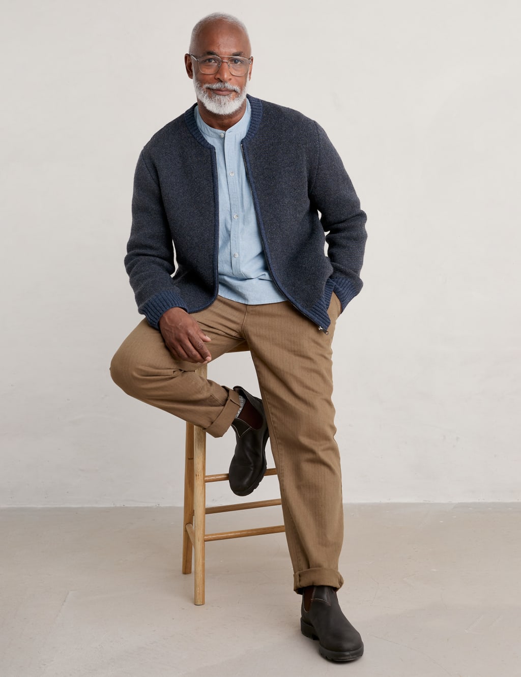 Lambswool Rich Zip Up Cardigan Seasalt Cornwall M S