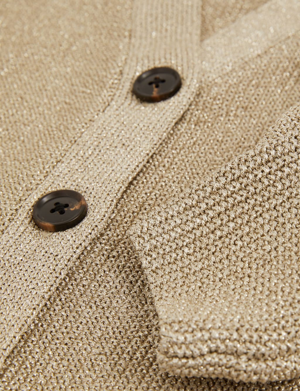 Sparkly Knitted V-Neck Cardigan (4-14 Yrs) 4 of 4
