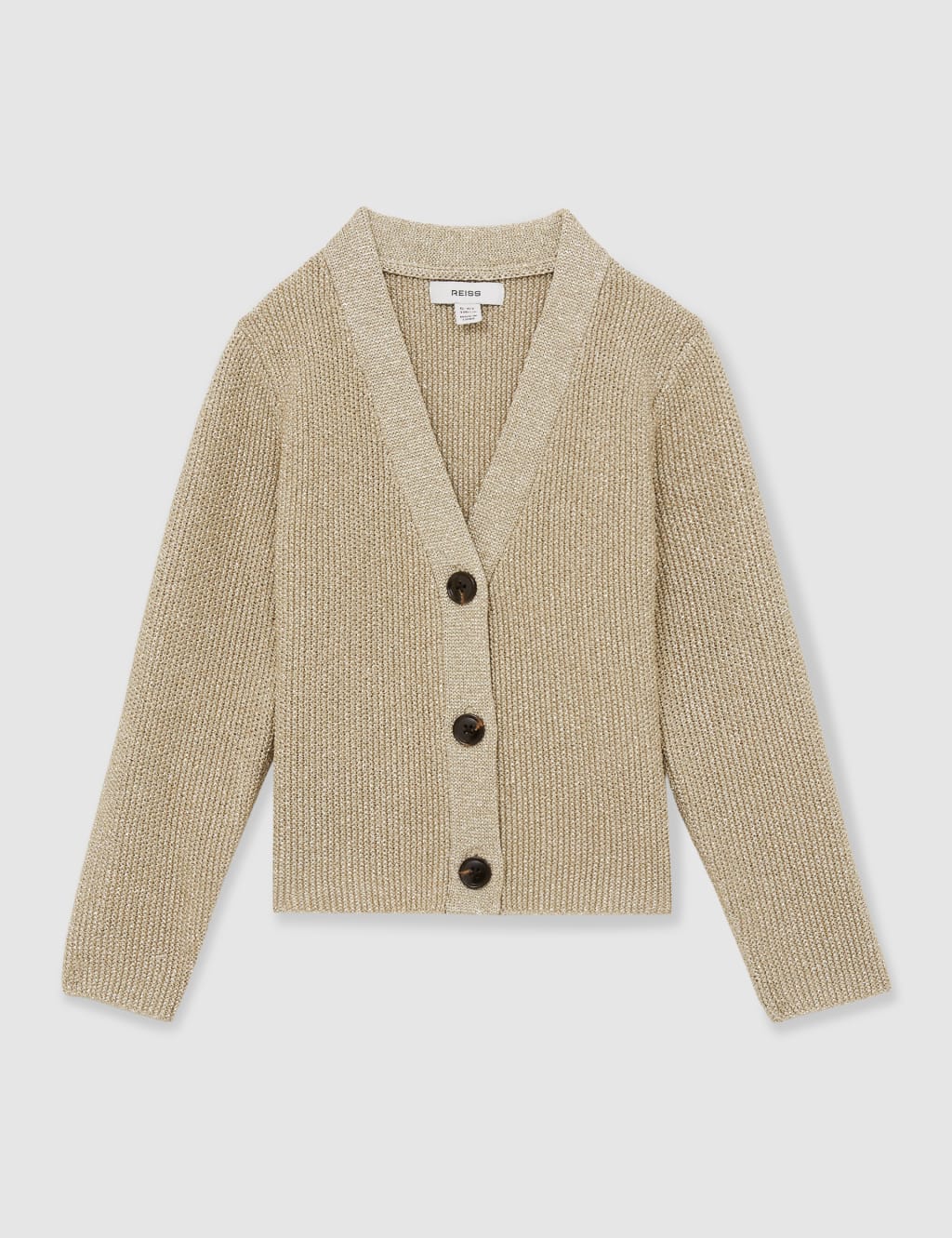 Sparkly Knitted V-Neck Cardigan (4-14 Yrs) 2 of 4