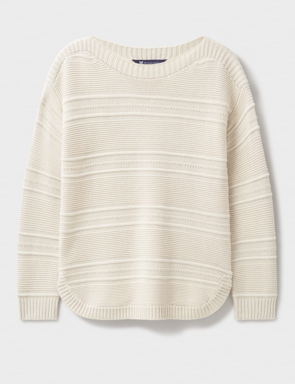 Cotton Blend Textured Slash Neck Jumper 2 of 5