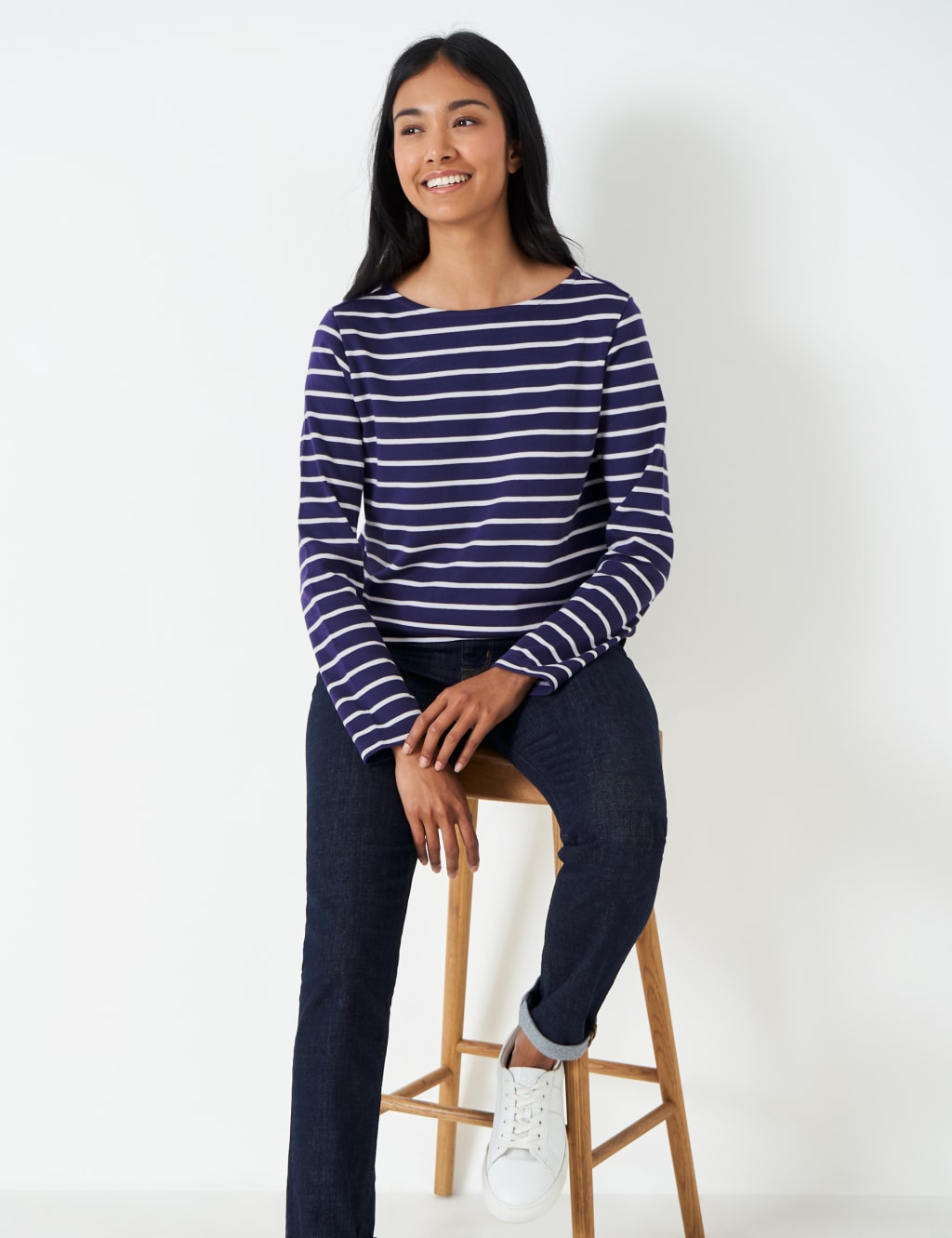 Pure Cotton Striped Top 1 of 6