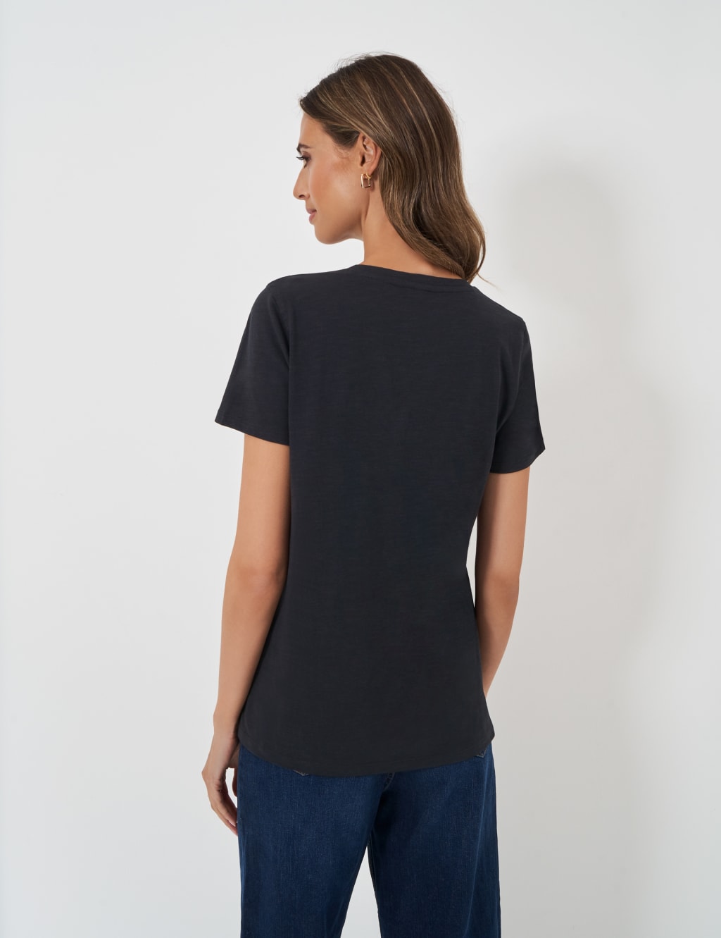 Pure Cotton V-Neck T-Shirt 4 of 5