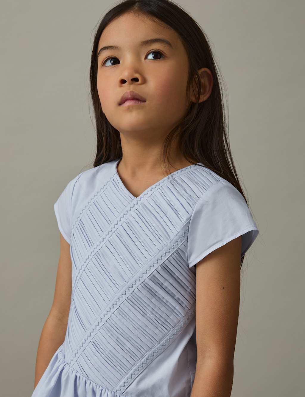 Pure Cotton Shirred Dress (4-14 Yrs) 4 of 5