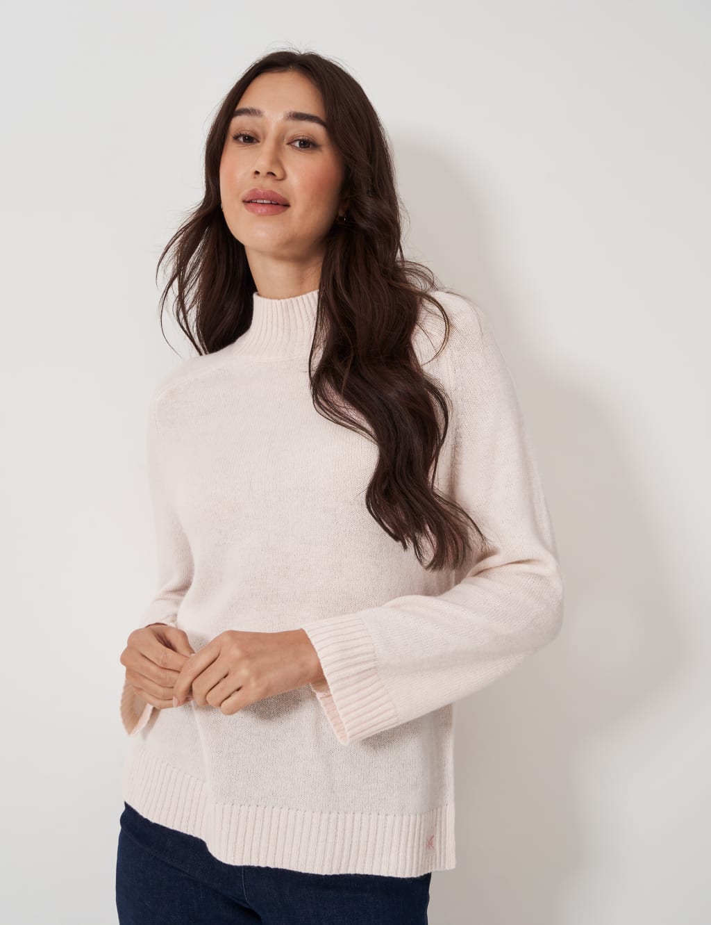 Merino Wool Rich Funnel Neck Jumper 1 of 5