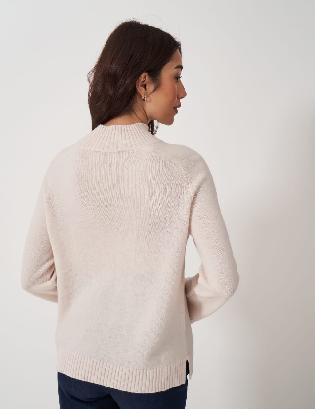 Merino Wool Rich Funnel Neck Jumper 4 of 5