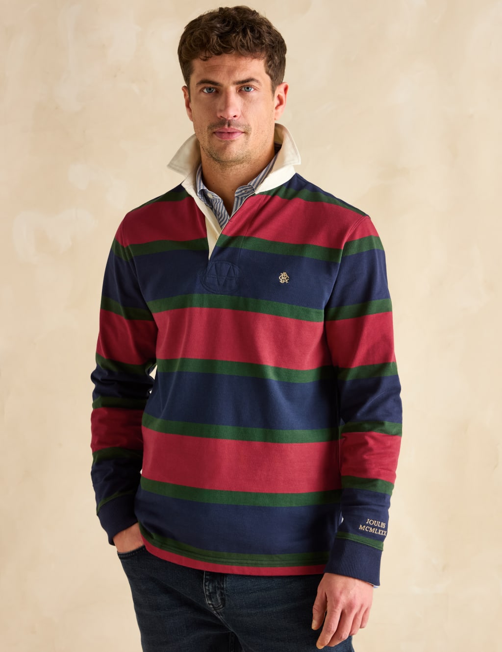 Pure Cotton Striped Rugby Shirt 3 of 7