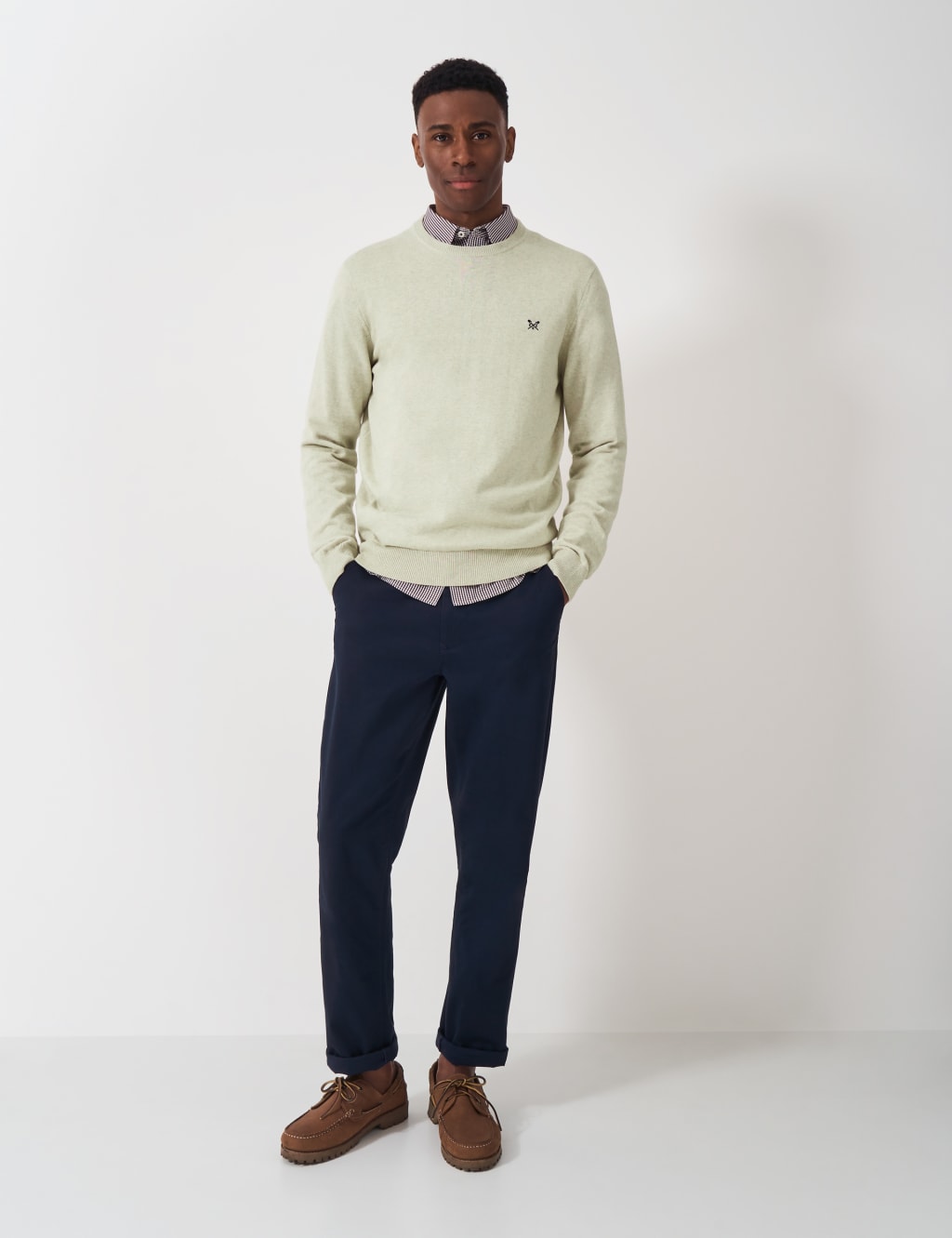 Pure Cotton Crew Neck Jumper 3 of 7