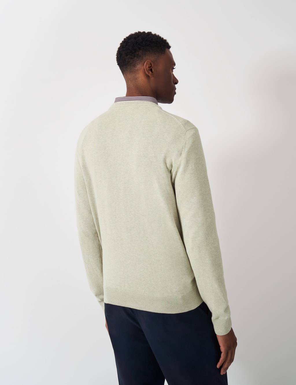 Pure Cotton Crew Neck Jumper 4 of 7