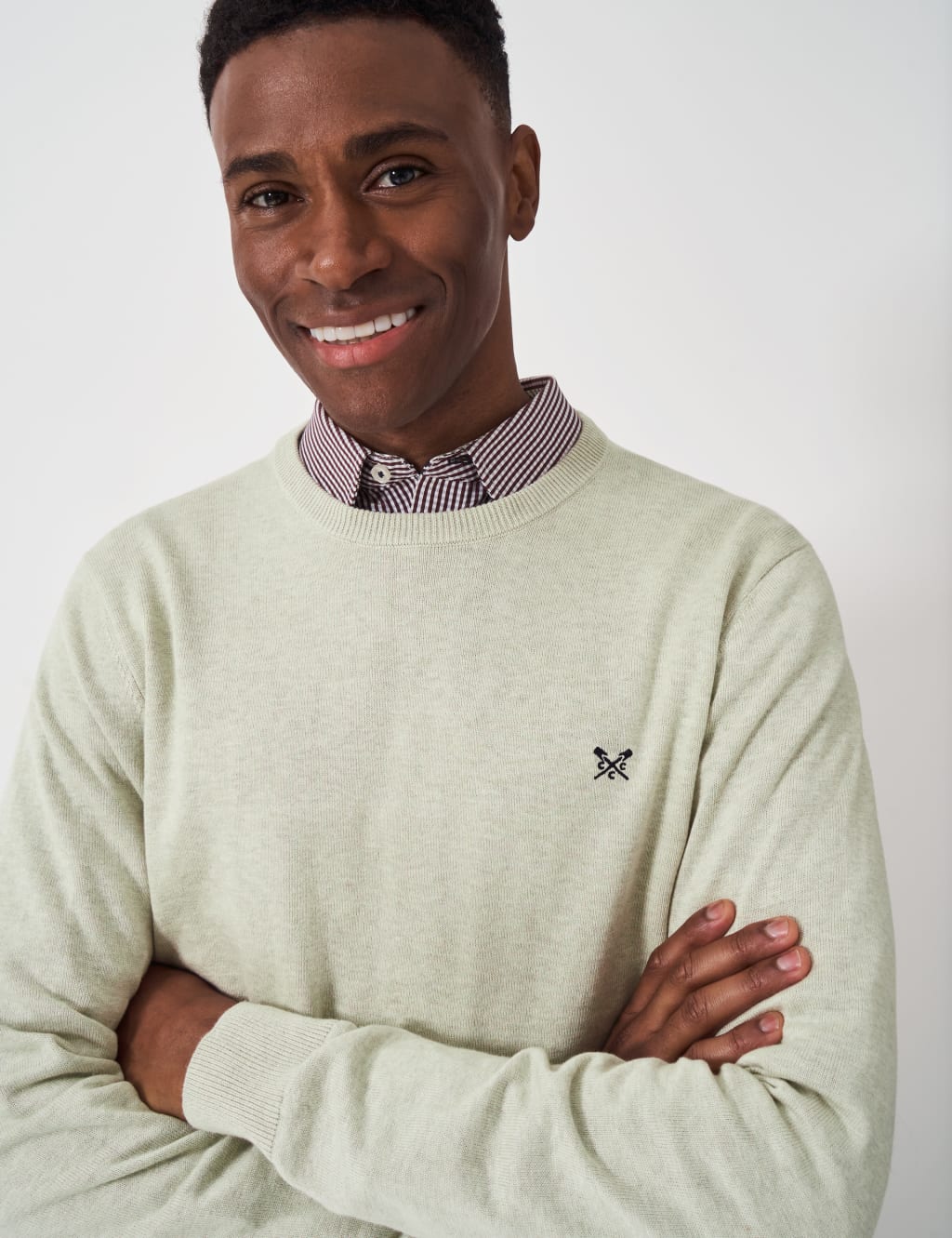 Pure Cotton Crew Neck Jumper 5 of 7