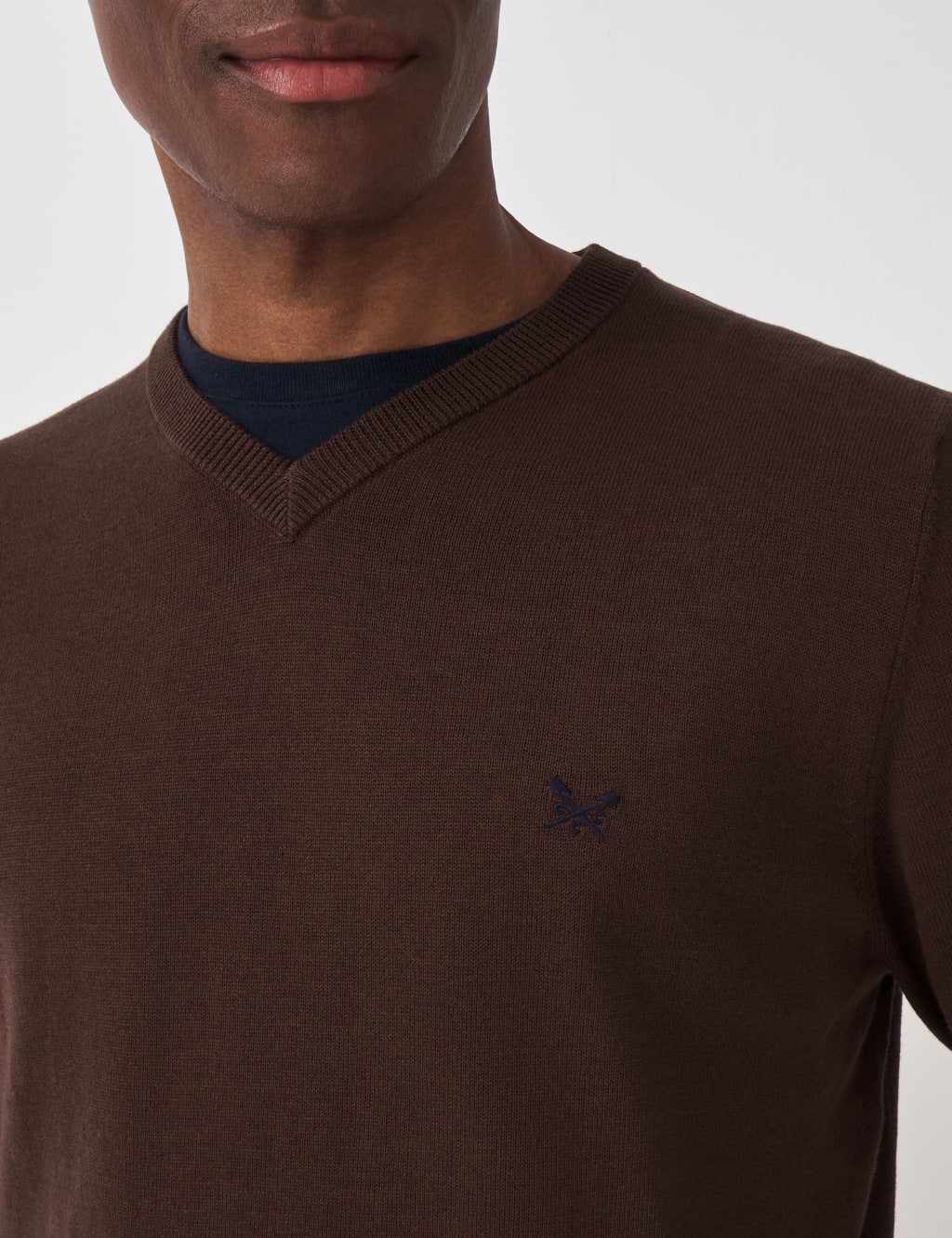 Pure Cotton V-Neck Jumper 5 of 5