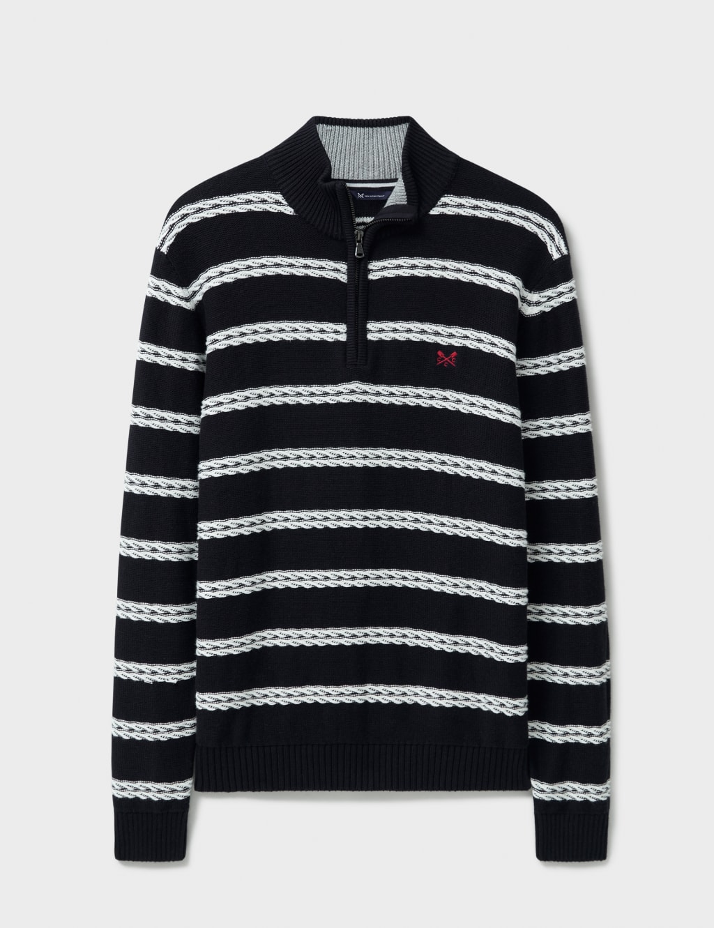 Pure Cotton Cable Knit Half Zip Jumper 2 of 7