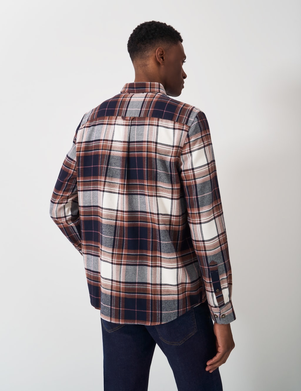 Pure Cotton Flannel Check Shirt 4 of 5