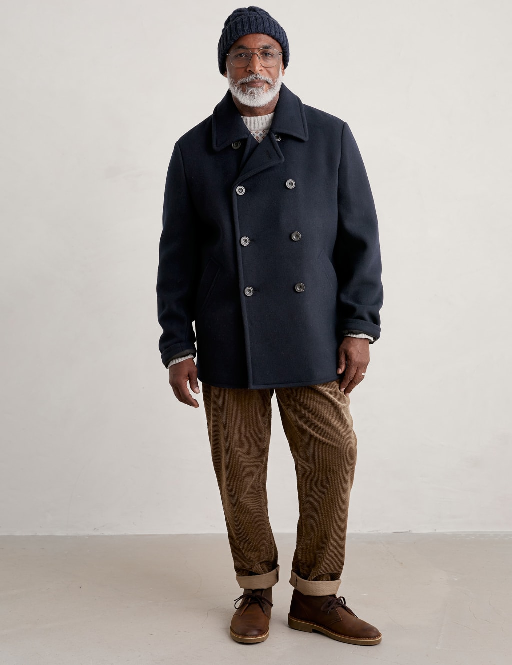 Wool Blend Overcoat Seasalt Cornwall M S