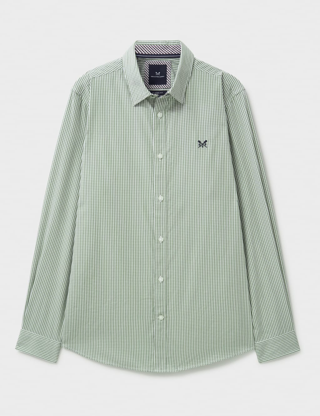 Pure Cotton Micro Gingham Check Oxford Shirt 2 of 6