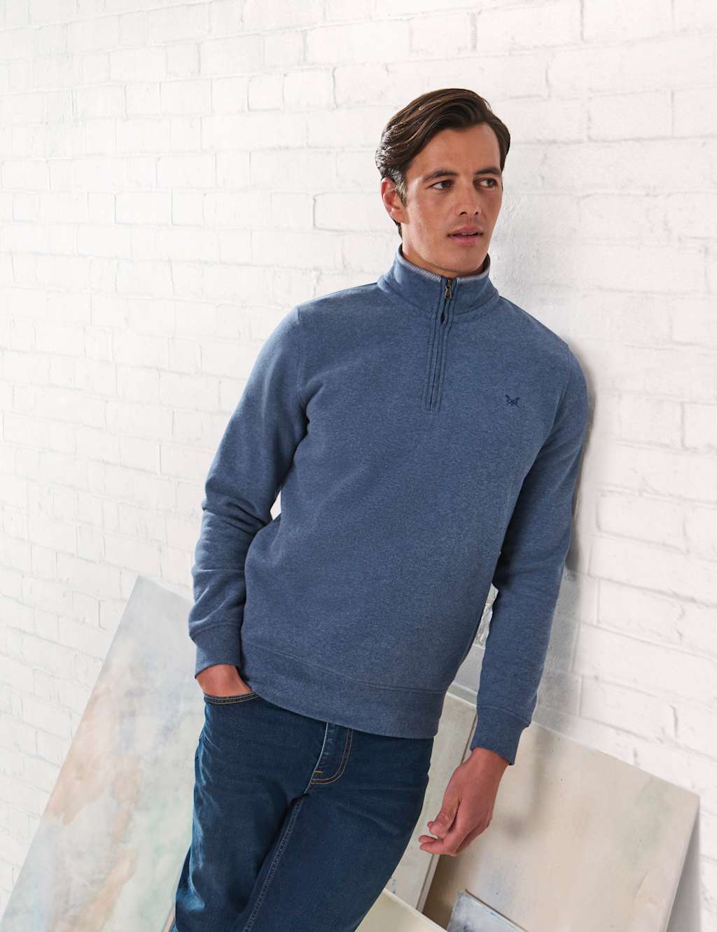 Cotton Rich Half Zip Sweatshirt 6 of 6