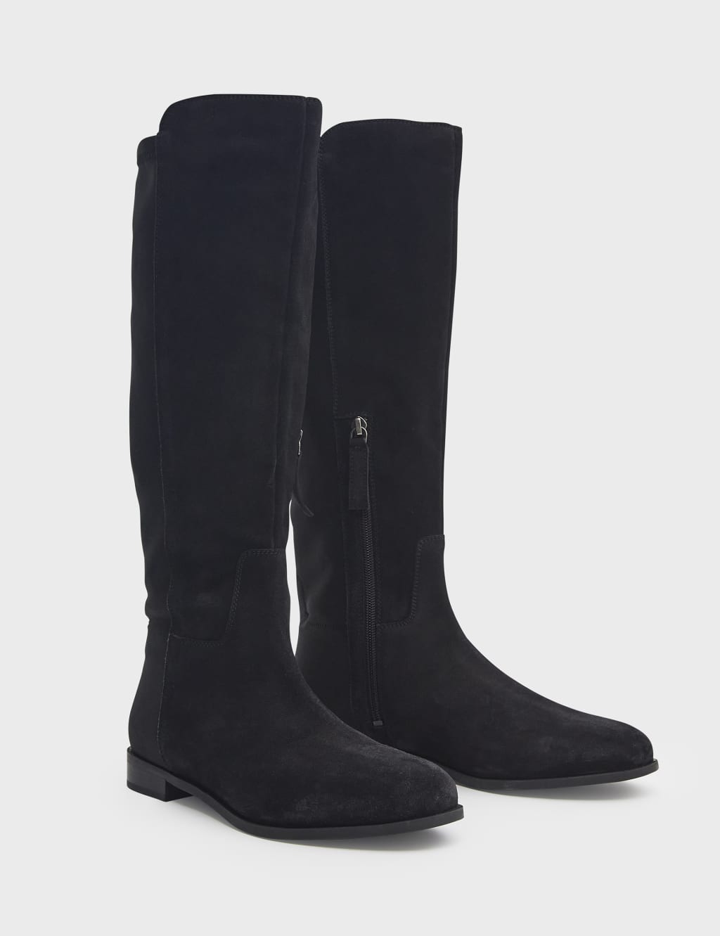 Suede Flat Knee High Boots Crew Clothing M S