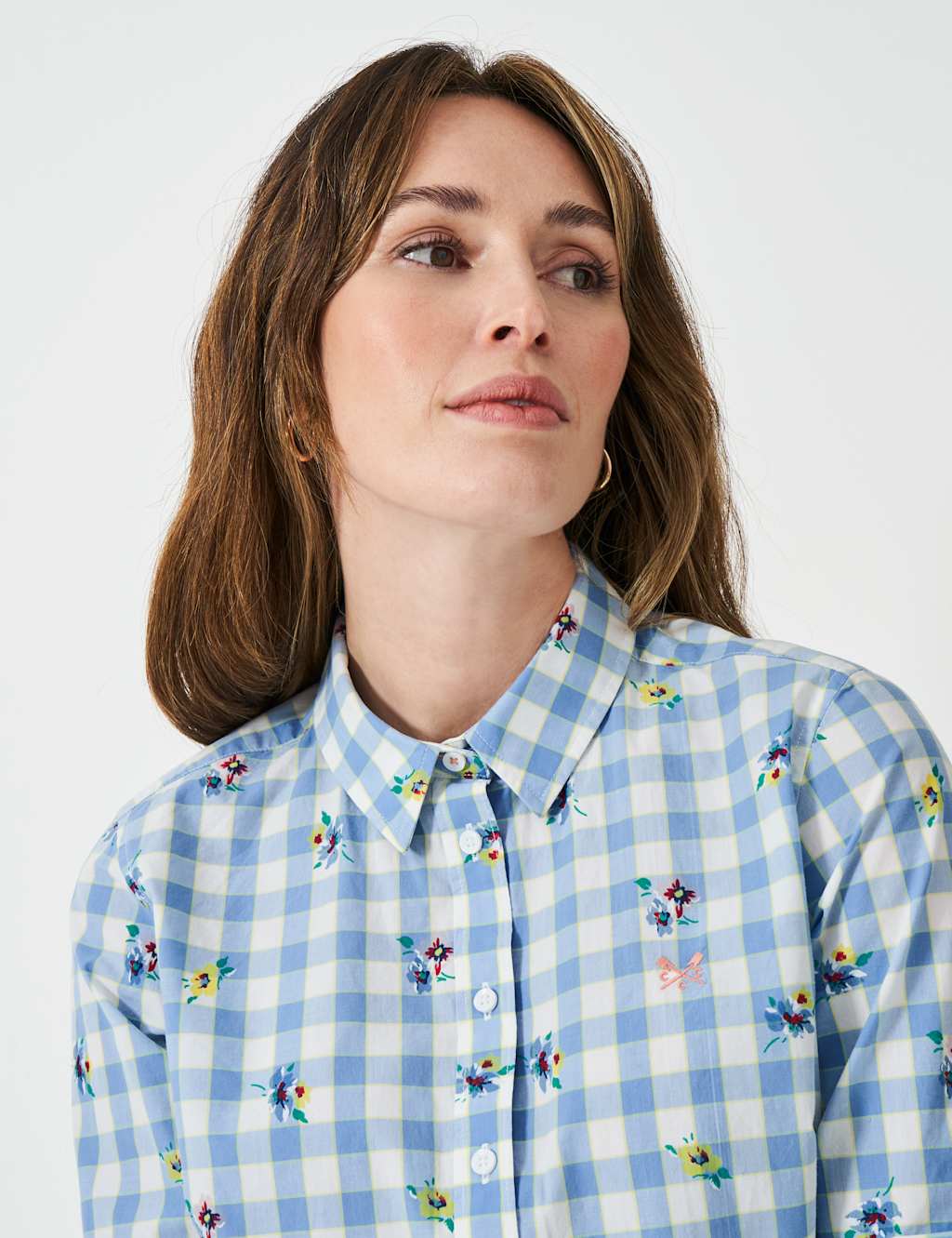 Pure Cotton Floral Button Through Shirt 5 of 5