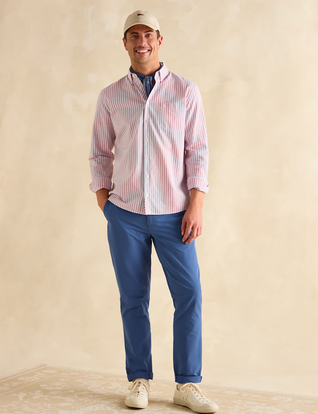 Lightweight Pure Cotton Striped Oxford Shirt 2 of 7