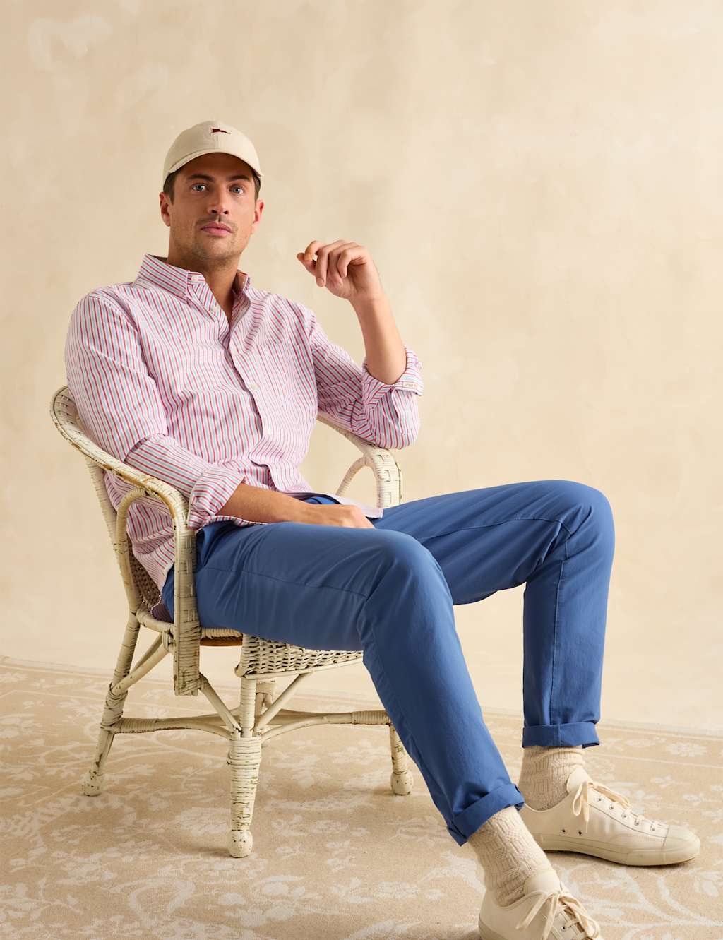 Lightweight Pure Cotton Striped Oxford Shirt 3 of 7