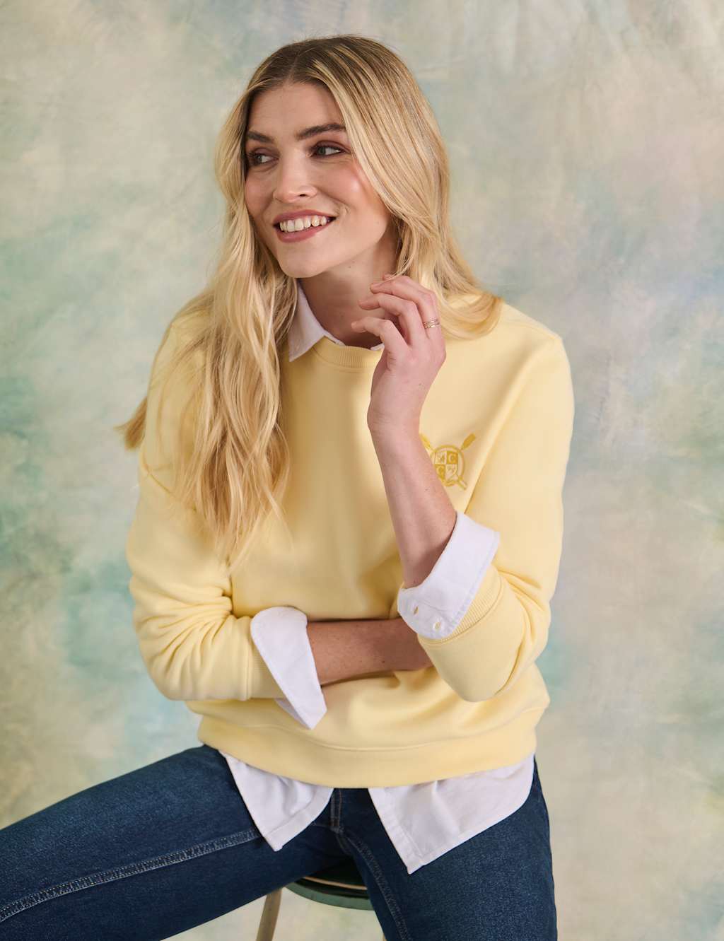Cotton Rich Embroidered Sweatshirt 6 of 6