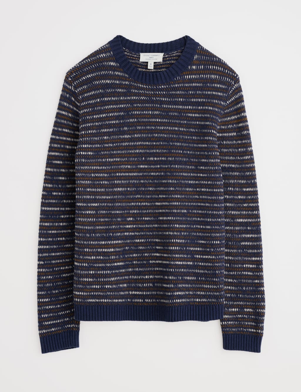 Pure Cotton Striped Textured Jumper 2 of 5