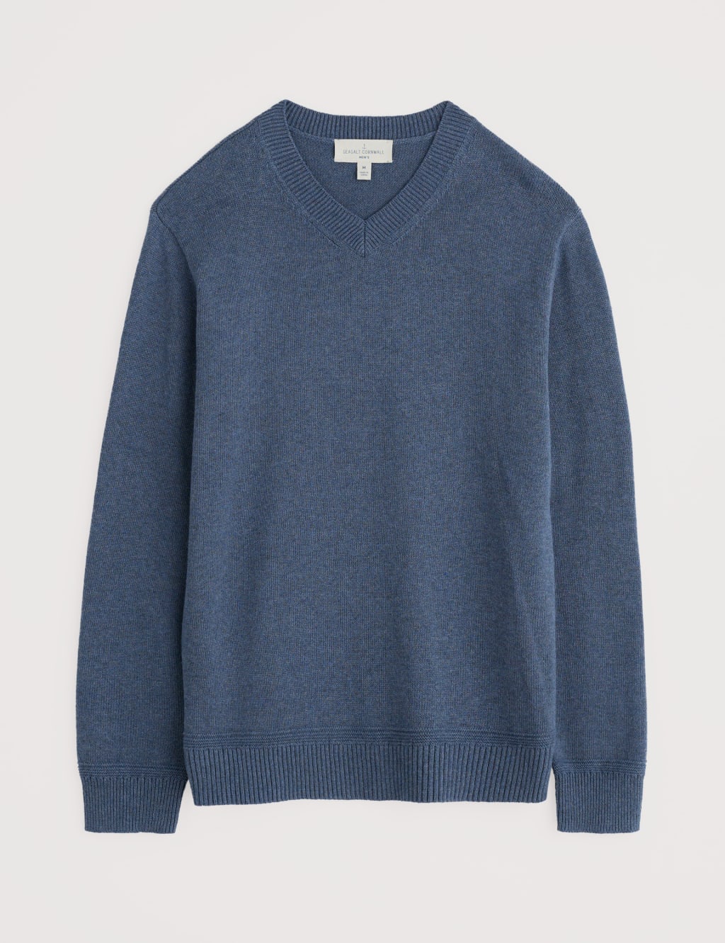 Pure Cotton Ribbed V-Neck Jumper 2 of 4